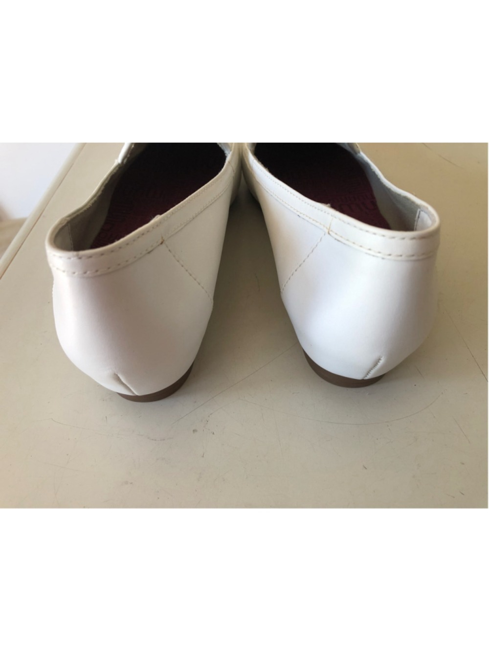 Size 8M Munro Karter White Leather Loafer Basketweave Quiet Luxury Office Chic - Picture 7 of 12